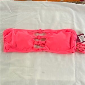 Kohl's SO Convertible Strap Knot Front Bandeau Bikini Top NWT L (11-13)